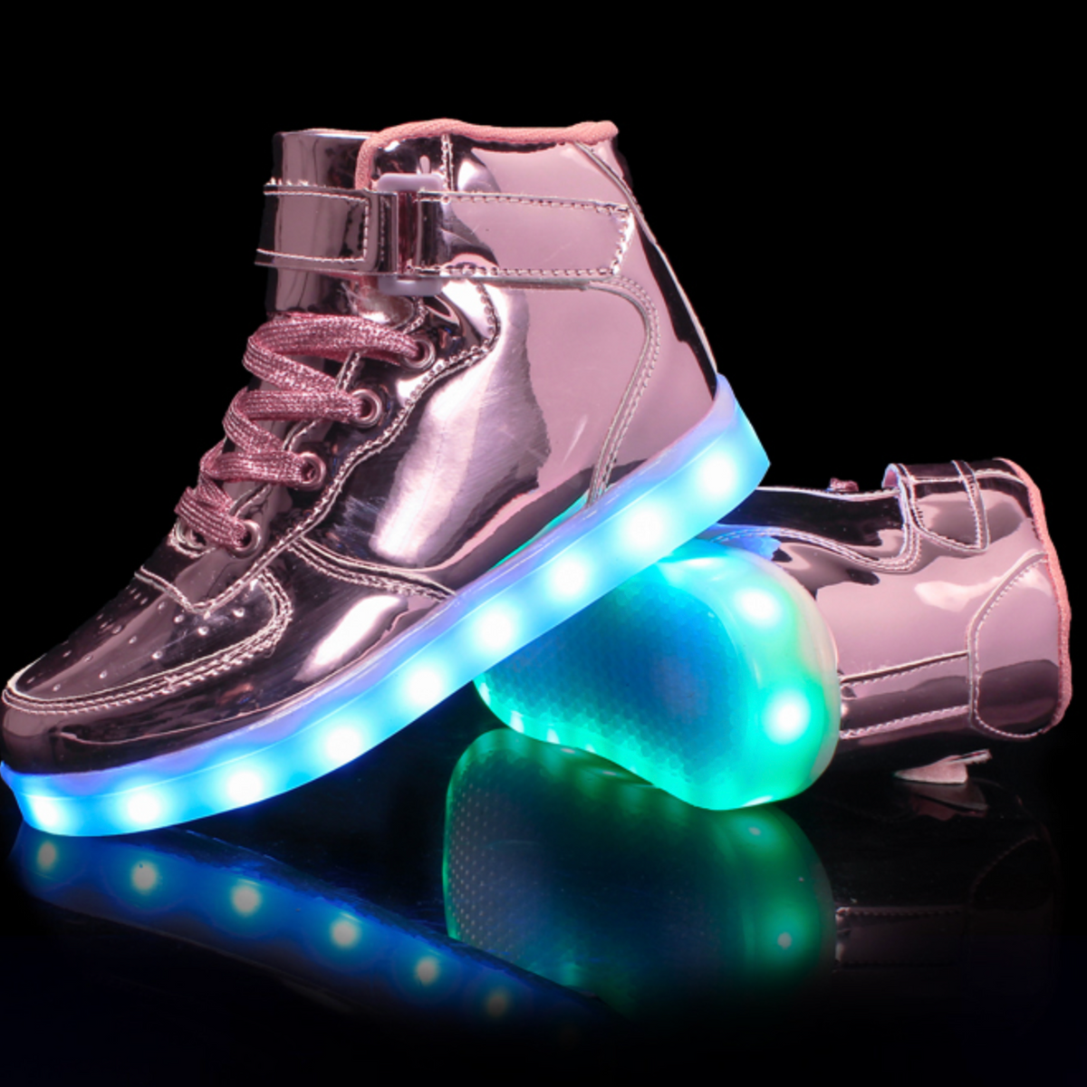 Light up shoes with top remote