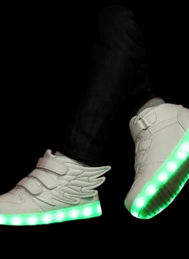 LED Light Up Shoes, Pink HT Wings