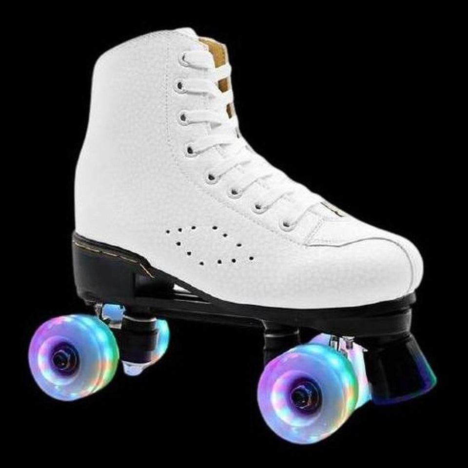 Flash Roller Skates LED Lighting Shoes White LED Light Roller
