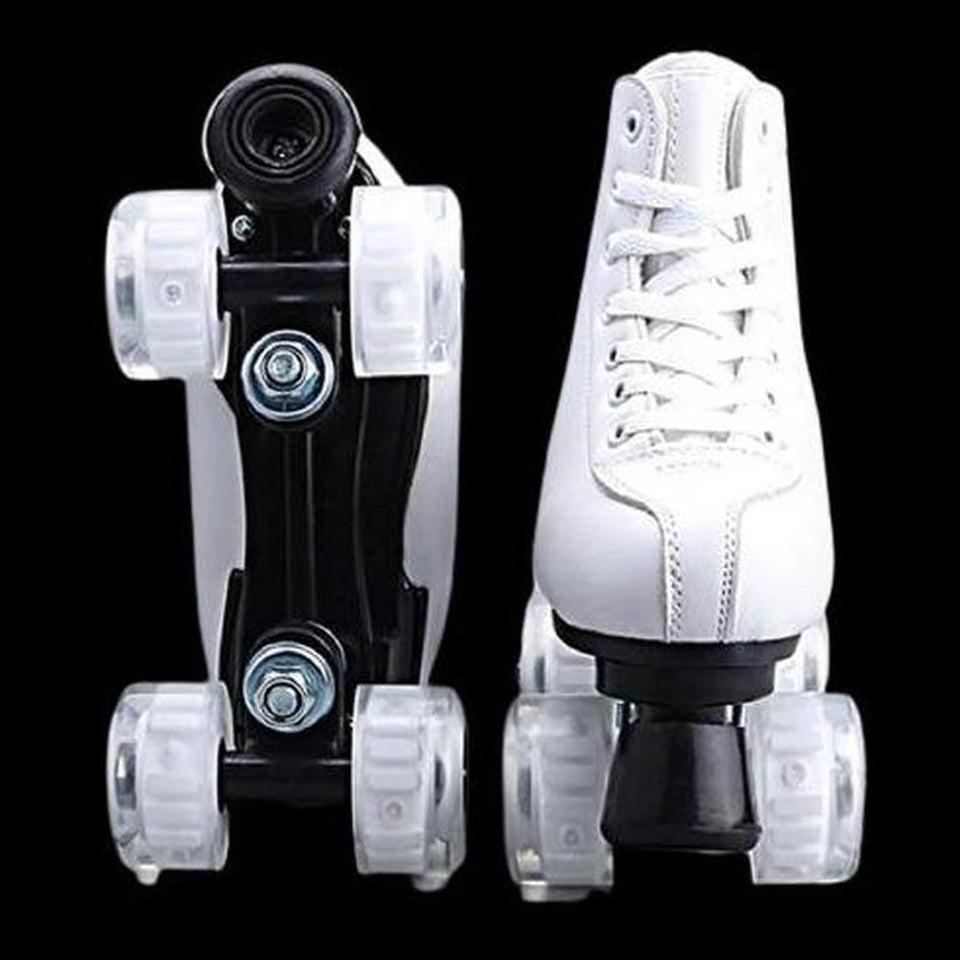 Flash Roller Skates LED Lighting Shoes White LED Light Roller