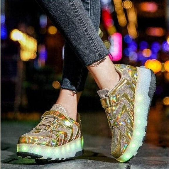 Golden light online up shoes