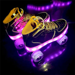 Roller Skates With Lights | Led Lights Roller Skates For Adults And Teens