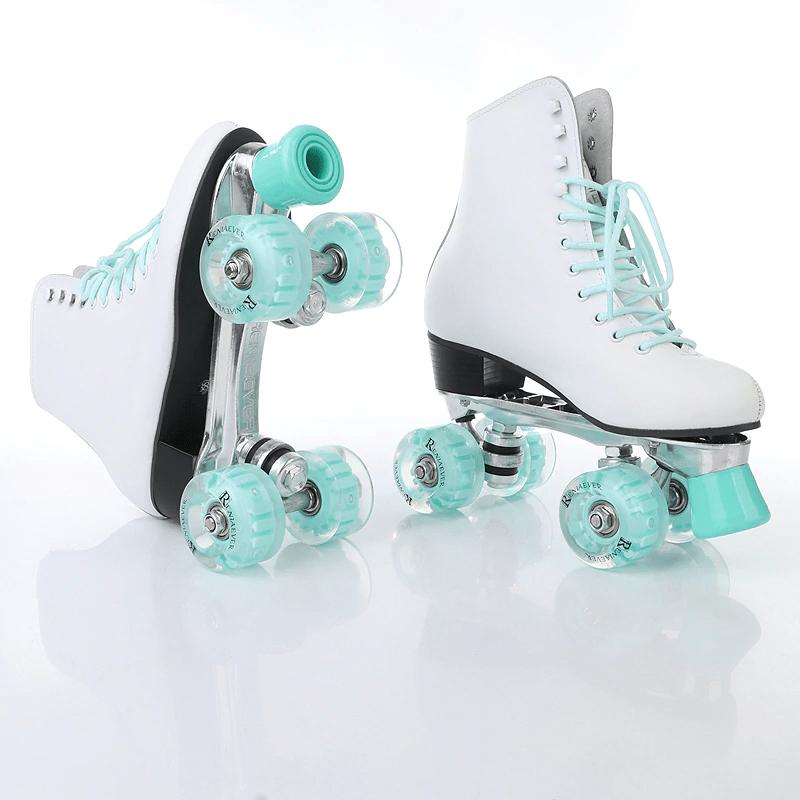 Single Row Roller Skates IlluminatingSturdy Roller Skate Accessories  Multi-use Reliable Shiny Skating Shoes Light Up Wheels