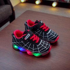 Cute Spiderman Kids LED Sneakers