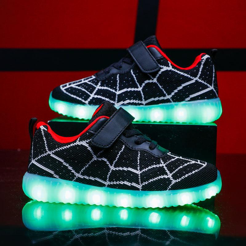 New USB Rechargeable Luminous Kids Sneakers For Boys Girls