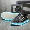 New USB Rechargeable Luminous Kids Sneakers For Boys Girls