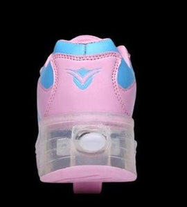 Led Roller Shoes Pink Wiggle  | Kids Led Light Shoes  | Kids Led Light Roller Shoes  | Led Light Shoes For Girls & Boys
