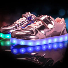 Glowing Night Led Shoes For Kids - Bright Pink | Kids Led Light Shoes