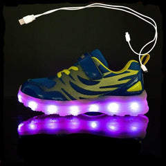 Led Usb Recharge Luminous Shoes For Kids