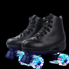 Stylish American Style Roller Skates With Long Laces And Led Wheels
