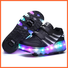 Sparkling Led Two Wheel Roller Range | Kids Led Light Shoes  | Kids Led Light Roller Wheel Shoes