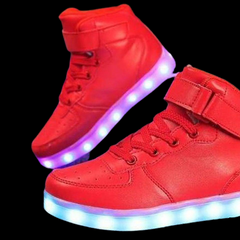 Led Sneakers Red 7 Led Colors | Dancing Led Light Shoes  | Kids Led Light Shoes  | Led Light Shoes For Men Women