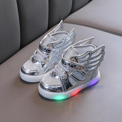 Cute Wings LED Shoes For Babies |  Glowing Sneakers for Baby Girls Boys