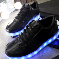 Led Shoes Black Shoes Light Up  | Led Light Shoes For Men  | Led Light Shoes For Women  | Led Light Shoes For Girls & Boys