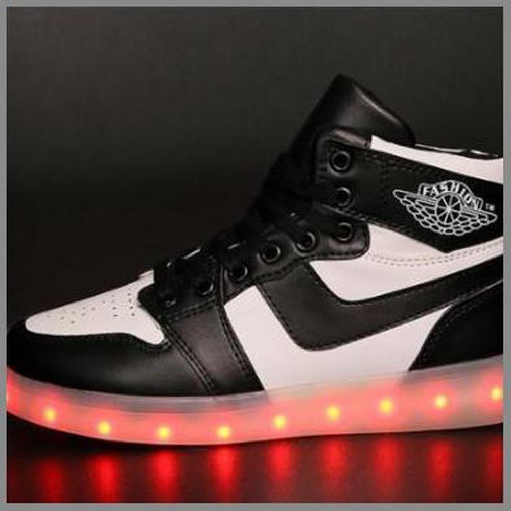DIY LED High-Tops : Light Up Sneakers Top Premium LED Light Sneakers Review With YouTube Guide