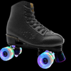 Flash Roller Skates Led Lighting Shoes Black  | Led Light Roller Skates | ledlegs.