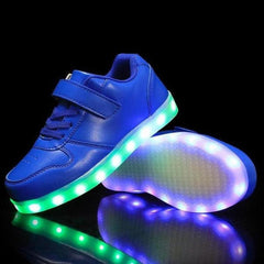 Glowing Night Led Shoes For Kids - Blue  | Led Light Shoes