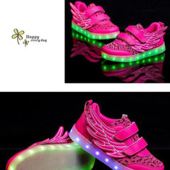 Led Lightup Flying Range Shoes Pink  | Kids Led Light Shoes  | Led Light Shoes For Girls & Boys