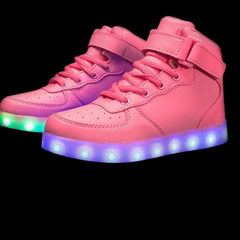 Led Sneakers For Kids Light Up Pink  | Kids Led Light Shoes