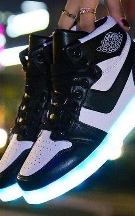 Stylish Led High Top Led Sneakers | Light Up Shoes  | Led Light Shoes For Men & Women