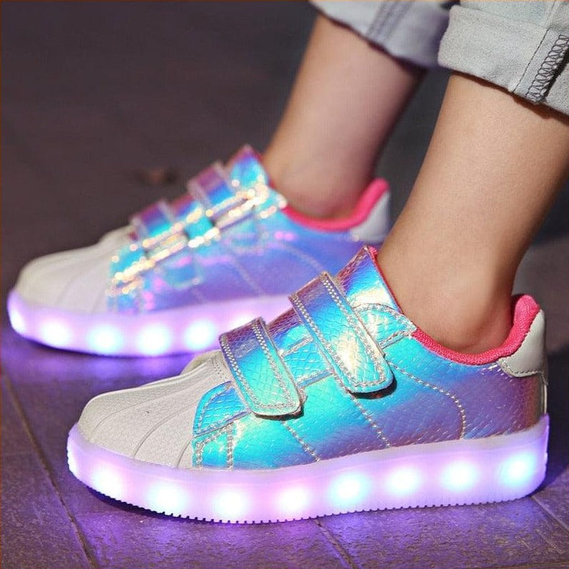 Led Usb Charging Glowing Sneakers For Children - Main Image